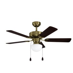 Mennyezeti lámpa , ventilátor , ventilátoros lámpa , E27-es foglalattal , óarany , acél , húzókapcsolóval , 3 sebesség , EGLO , CADIZ