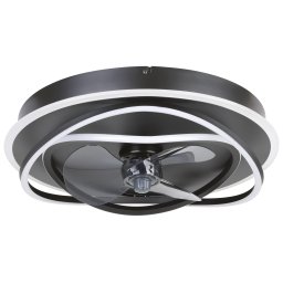Mennyezeti lámpa , ventilátor , ventilátoros lámpa , CCT , fehér , fekete , acél , távirányítóval , 3 sebesség , EGLO , NAMORI