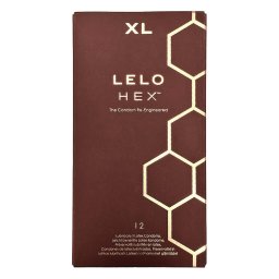 Lelo - Hex Respect XL nagyméretű óvszer (12 db)
