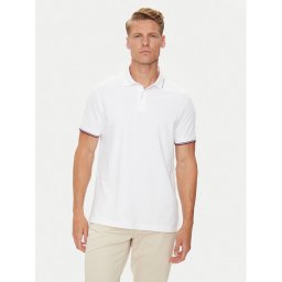 Tommy Hilfiger Pólóing Flag MW0MW35605 Fehér Regular Fit