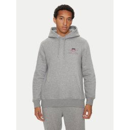 Gant Pulóver Medium Archive Shield 2047084 Szürke Regular Fit
