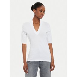 United Colors Of Benetton Póló 3GA2D400U Fehér Slim Fit