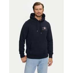 Gant Pulóver Medium Archive Shield 2047084 Sötétkék Regular Fit