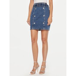 Guess Farmer szoknya W4YD0Q D55M0 Kék Regular Fit