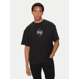 Replay Póló MMG350.000.23454 Fekete Oversize
