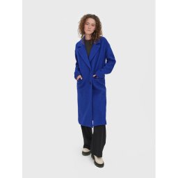 Vero Moda Gyapjú kabát Mabel 10271371 Sötétkék Regular Fit