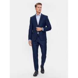 Boss Öltöny H-Huge 50509502 Sötétkék Slim Fit
