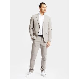 Lindbergh Öltöny 30-61040 Bézs Slim Fit