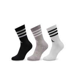 adidas Unisex Magasszárú Zokni 3-Stripes Cushioned Crew Socks 3 Pairs IC1323 Szürke