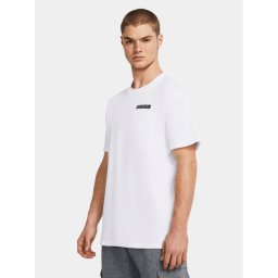 Under Armour Póló Ua Hw Armour Label Ss 1382831-100 Fehér Loose Fit