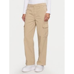 Guess Jeans Cargo nadrág W4YB61 WGCV1 Bézs Relaxed Fit
