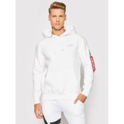 Alpha Industries Pulóver Back Print 178318 Fehér Regular Fit