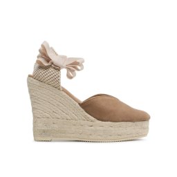 Manebi Espadrilles Heart-Shaped Wedge Espadrilles W 1.9 WH Barna