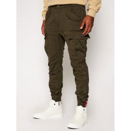 Alpha Industries Joggers Airman 188201 Zöld Tapered Fit