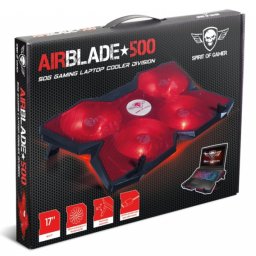 Spirit of Gamer Airblade 500 Red 17"" notebook hűtőpad (SOG-VE500RE)
