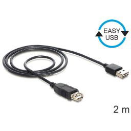 Delock kábel EASY-USB 2.0-A férfi > USB 2.0-A női, 2 m-es hosszabbítással