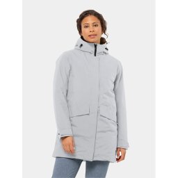 Jack Wolfskin Télikabát Tempelhof Coat 1116151 Szürke Regular Fit