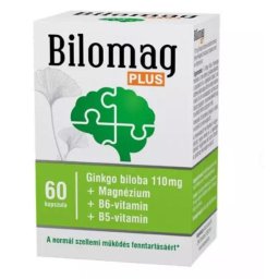 Bilomag plus 110mg gingko biloba kivonatot tartalmazó étrend-kiegészítő kapszula 60 db