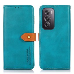 KHAZNEH DUAL-COLOR Pénztárcahuzat Oppo Reno12-hez Pro 5G kék