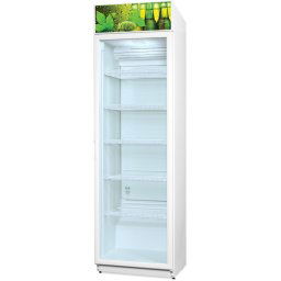Snaigé CD40DM-S3002 üvegajtós hűtőszekrény, 385 l, 202,5x60x60cm, Hőmérséklettartomány: -2 - +14 °C, LED, Acél külső, Automata leolvasztás, Dinamikus hűtőrendszer