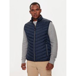 Tom Tailor Mellény 1041310 Sötétkék Regular Fit