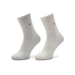 Tommy Hilfiger 2 pár hosszú szárú női zokni 371221104 Fehér