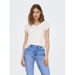 ONLY Póló Free 15287041 Fehér Regular Fit