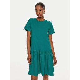 United Colors Of Benetton Hétköznapi ruha 3U53DV01H Zöld Relaxed Fit