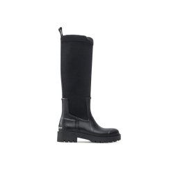 Calvin Klein Jeans Gumicsizma High Rainboot Neoprene YW0YW00838 Fekete
