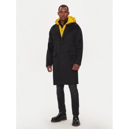 Richmond X Gyapjú kabát Gliano UMA24089CP Fekete Regular Fit