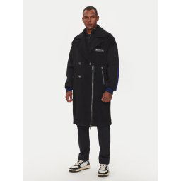 Richmond X Gyapjú kabát Mattag UMA24065CP Fekete Regular Fit