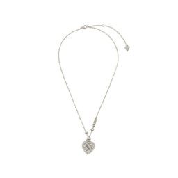 Guess Nyaklánc Heart Cage JUBN03 099JW Ezüst ródium bevonat