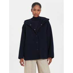 Weekend Max Mara Gyapjú kabát Gennaio 2425086021 Sötétkék Regular Fit