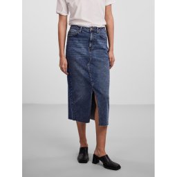 Pieces Farmer szoknya 17144829 Kék Regular Fit