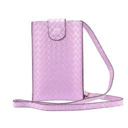 BRAIDED Univerzális mobiltelefon-tok 6. 7" -ig lila