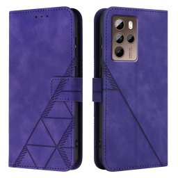 TRIANGLE Pénztárca tok pánttal HTC U24 Pro lila