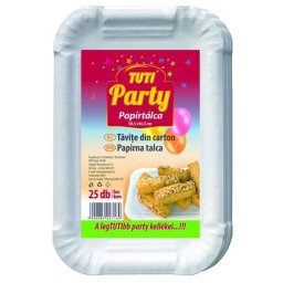 TUTI Papírtálca, 10,5x16,5 cm, 25 db, TUTI "Party"