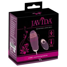 Javida - hordható rádiós, forgó gyöngyös vibrotojás (lila)
