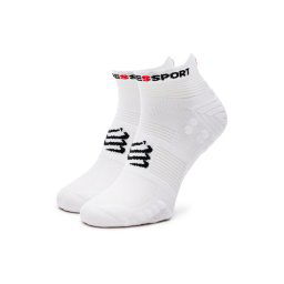 Compressport Rövid unisex zoknik Pro Racing Socks V4.0 Run Low XU00047B Fehér