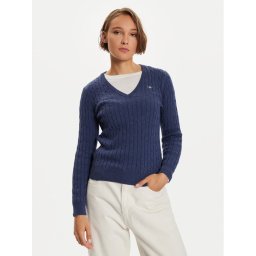 Gant Sweater 4800101 Sötétkék Slim Fit