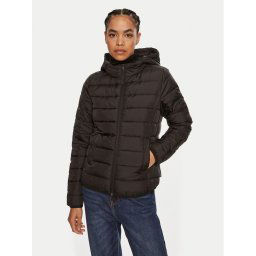 Tom Tailor Denim Pehelykabát 1042098 Fekete Regular Fit