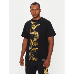 Versace Jeans Couture Póló 77GAH612 JS388 Fekete Regular Fit