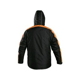 CXS BRIGHTON kabát, téli, férfi, fekete-narancssárga, 4XL-es méret