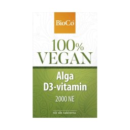 BioCo 100% Vegan Alga D3-vitamin 2000NE tabletta 60x