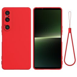 RUBBER Védőtok Sony Xperia 1 VI piros