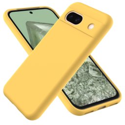 RUBBER Védőburkolat a Google Pixel 8a telefonhoz sárga