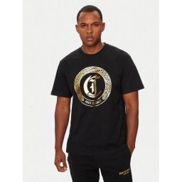 Just Cavalli Póló 77OAHT01 Fekete Regular Fit