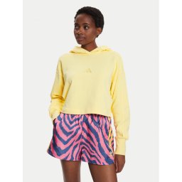 adidas Pulóver ALL SZN French Terry 3-Stripes IY6853 Sárga Regular Fit