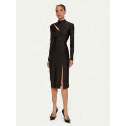 Just Cavalli Hétköznapi ruha 77PAO905 Fekete Slim Fit