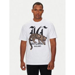Just Cavalli Póló 77OAHA02 Fehér Regular Fit